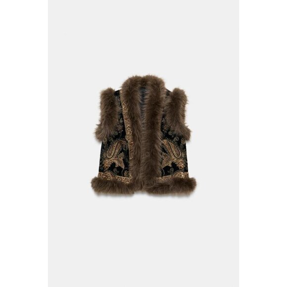 ZARA ZW COLLECTION EMBROIDERED VEST LIMITED EDITION - Picture 5 of 7